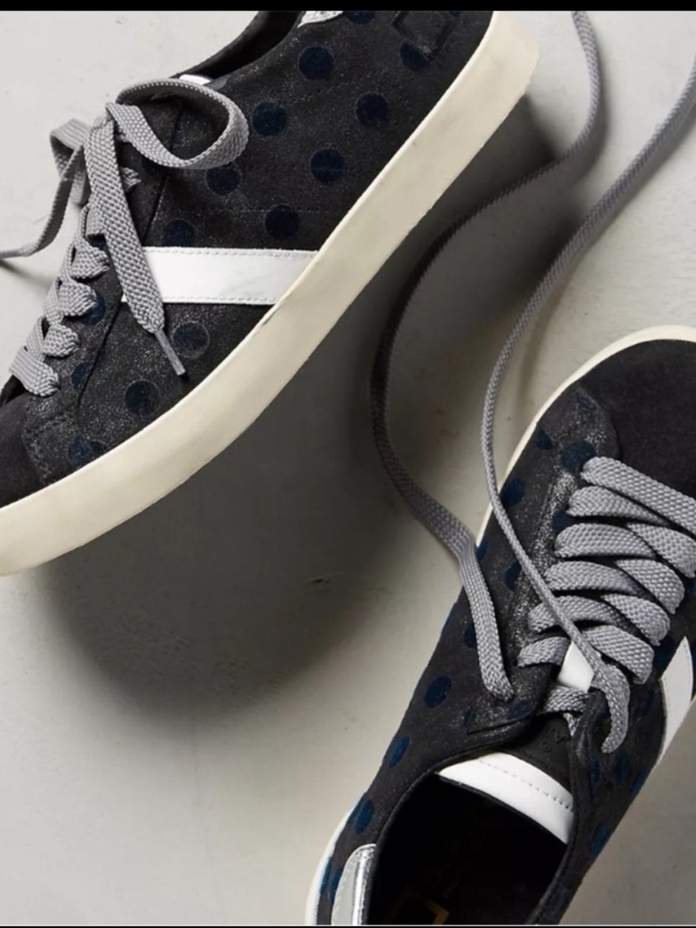 D.A.T.E. Sneakers Shows Date PREMIUM FLOCK SNEAKERS Anthropologie Black Dot